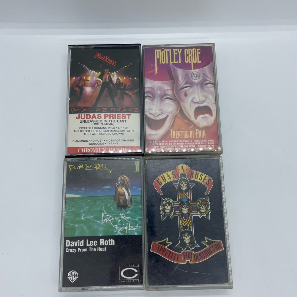 Vintage Rock Cassette Tape Collection